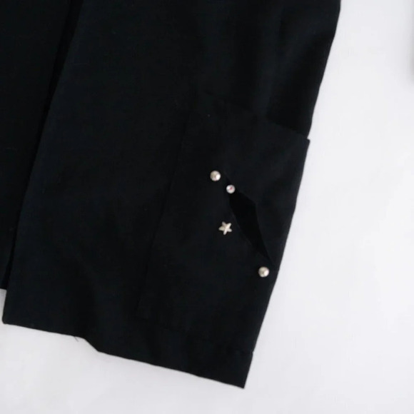 Vintage Eric Ryan Black "Stars  & Bolt" Design Open Face Blazer - Picture 6 of 13